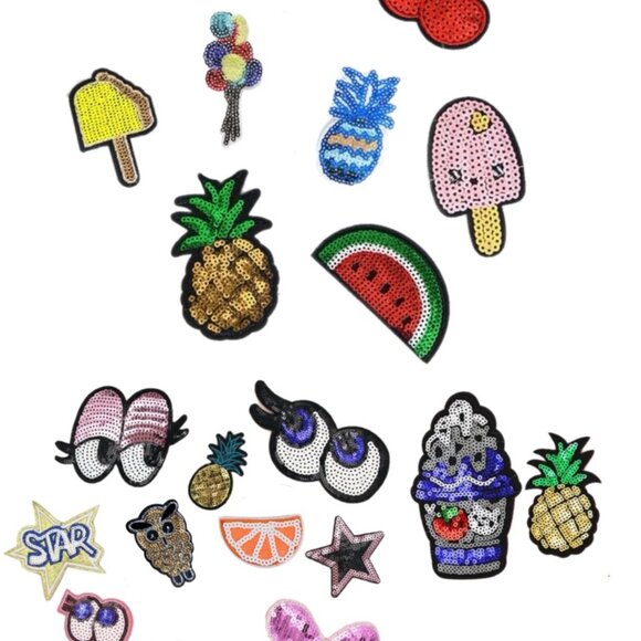 Assorted Sequins Embroidered Patches for Sewing - Picture 3 of 7